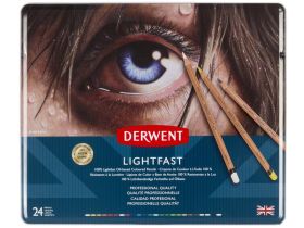 Набор карандашей цветных Derwent "Lightfast" 24 шт в метал кор
