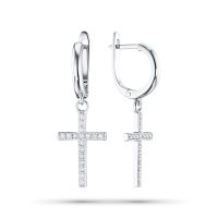 Серьги из белого золота э4712сг02210102
