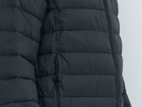 Утеплённая лёгкая куртка с воротником-стойкой, Серый