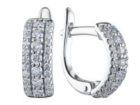 Серьги из белого золота с бриллиантами э4001сг02188100
