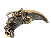 Брелок Коготь Медведя, бронза