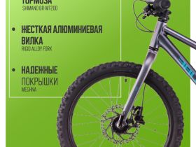 Детский велосипед Cube Acid 200 Disc, год 2025, цвет Фиолетовый-Голубой