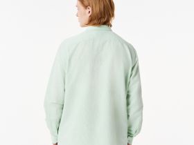 Мужская рубашка Lacoste из смеси хлопка и льна