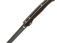 Складной нож Сибиряк, сталь дамаск, рукоять венге