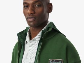 Мужской хлопковый свитшот Lacoste свободного кроя