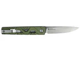 Складной нож Ruike P878-AG, сталь 14C28N, рукоять алюминий, зелёный