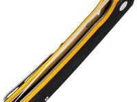 Складной нож Амур Техно малый, сталь VG-10, рукоять G10 черно-желтый