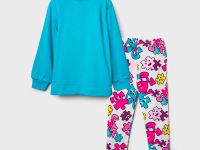 Комплект трикотажный для девочек: брюки (легинсы), толстовка