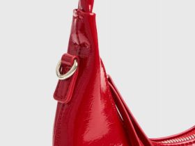 Сумка из лаковой кожи, Красный