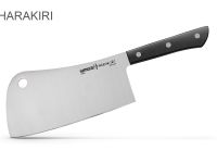Нож-топорик кухонный для мяса Samura "HARAKIRI" (SHR-0040B) 180 мм, сталь AUS-8, рукоять ABS пластик, чёрный
