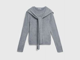 Джемпер с декором, Серый