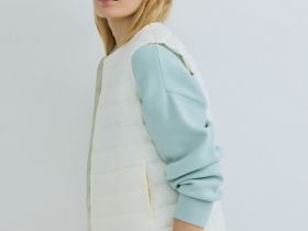 Лёгкий стёганый жилет, Бежевый