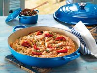 Le Creuset Гусятница / жаровня 29 см, голубой Le Creuset