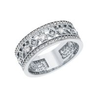 Серебряное кольцо с фианитами