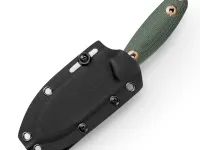 Походный нож Trivisa Aubergine-GM, сталь 14C28N, рукоять микарта, зелёный