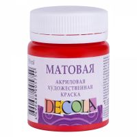 Акрил "Decola" 50 мл матовый Красный