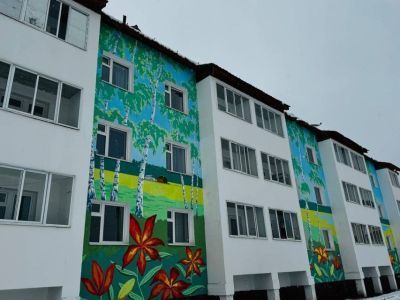 Красочный мурал появился в Горном районе Якутии