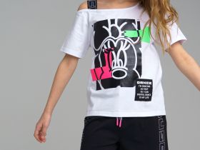 Комплект для девочки: футболка, шорты