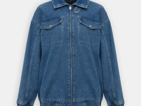 Джинсовая куртка на молнии