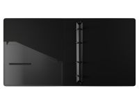 Папка на 4 кольцах Berlingo "Instinct" А5, 35 мм, 700 мкм, D-кольца, с внутр. карманом, аквамарин