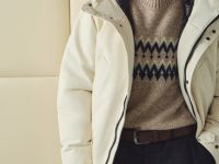 Удлинённая парка с капюшоном, Белый