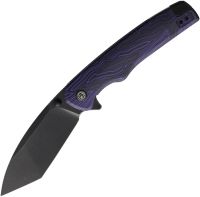 Складной нож Petrified Fish Bat, сталь N690, рукоять Purple Gmascus G10