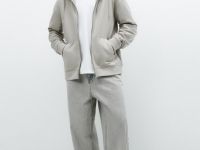 Базовая толстовка на молнии, Бежевый