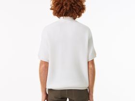 Мужское трикотажное поло Lacoste из органического хлопка