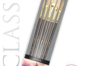 Набор кистей щетина Pinax "ARTISTS CLASSIC" овальные экстра-длинные 5 шт