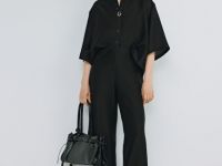 Блузка из лиоцелла, Черный