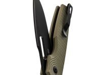Складной нож Kizer Dogfish, сталь NitroV, рукоять G10, оливковый