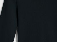 Лонгслив в рубчик, Черный