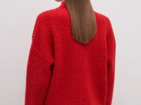 Джемпер силуэта трапеция с шерстью