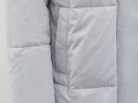 Стеганое утепленное пальто с капюшоном