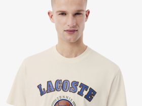 Мужская футболка Lacoste классического кроя из органического хлопка