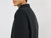 Толстовка с воротником-стойкой на молнии, Черный