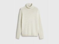 Свитер с содержанием шерсти, Бежевый