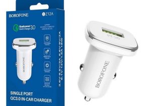 Автомобильное зарядное устройство Borofone BZ12A USB 18W (белый)
