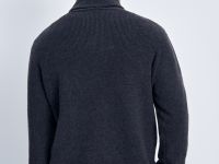 Джемпер прямого силуэта с воротником-стойкой