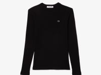 Женская футболка Lacoste приталенного кроя с длинными рукавами
