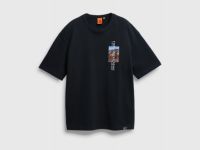 Футболка с природным термопринтом O'STIN х Экспедиция, Черный