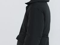 Утеплённая куртка с кулиской, Черный