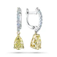 Серьги из комбинированного золота э4812сг10251351