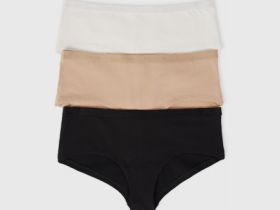 Базовые трусы-хипстеры, 3 шт., Белый