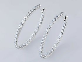 Серьги из белого золота э4712сг12210612