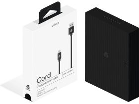 Кабель uBear uBear Cord USB-A - USB-C, 1.2 м черный
