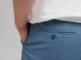 Брюки полуприлегающего кроя со льном