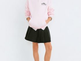 Худи с принтом для девочек, Розовый