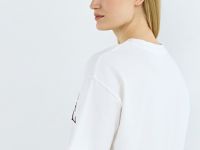 Футболка с цветочным принтом, Белый