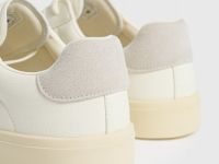 Кеды из искусственной кожи, Белый